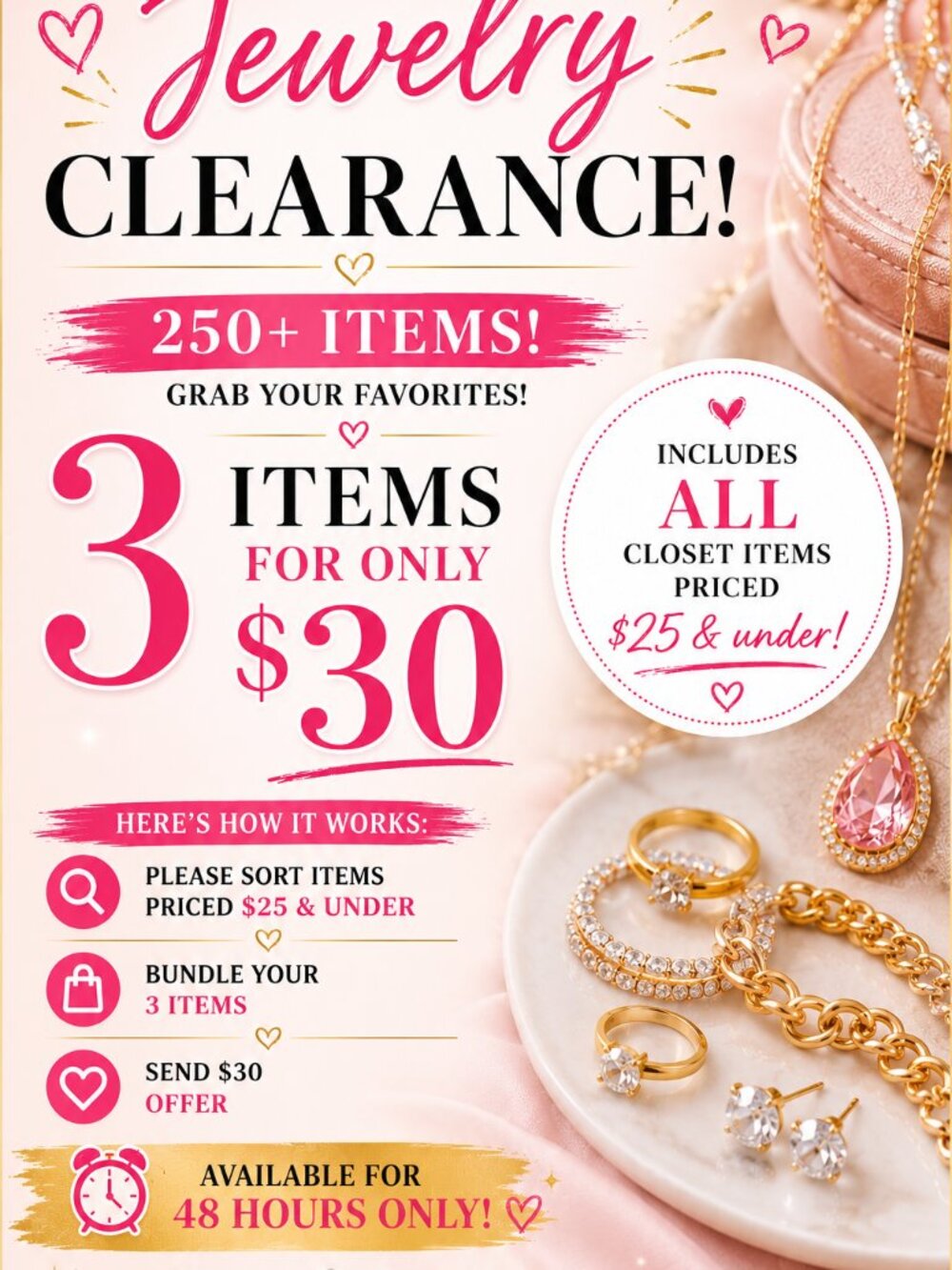 ✨ JEWELRY SALE ✨ 3 items for $30‎ - All items price $25 and under